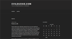Desktop Screenshot of evilduckie.com