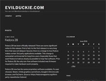 Tablet Screenshot of evilduckie.com